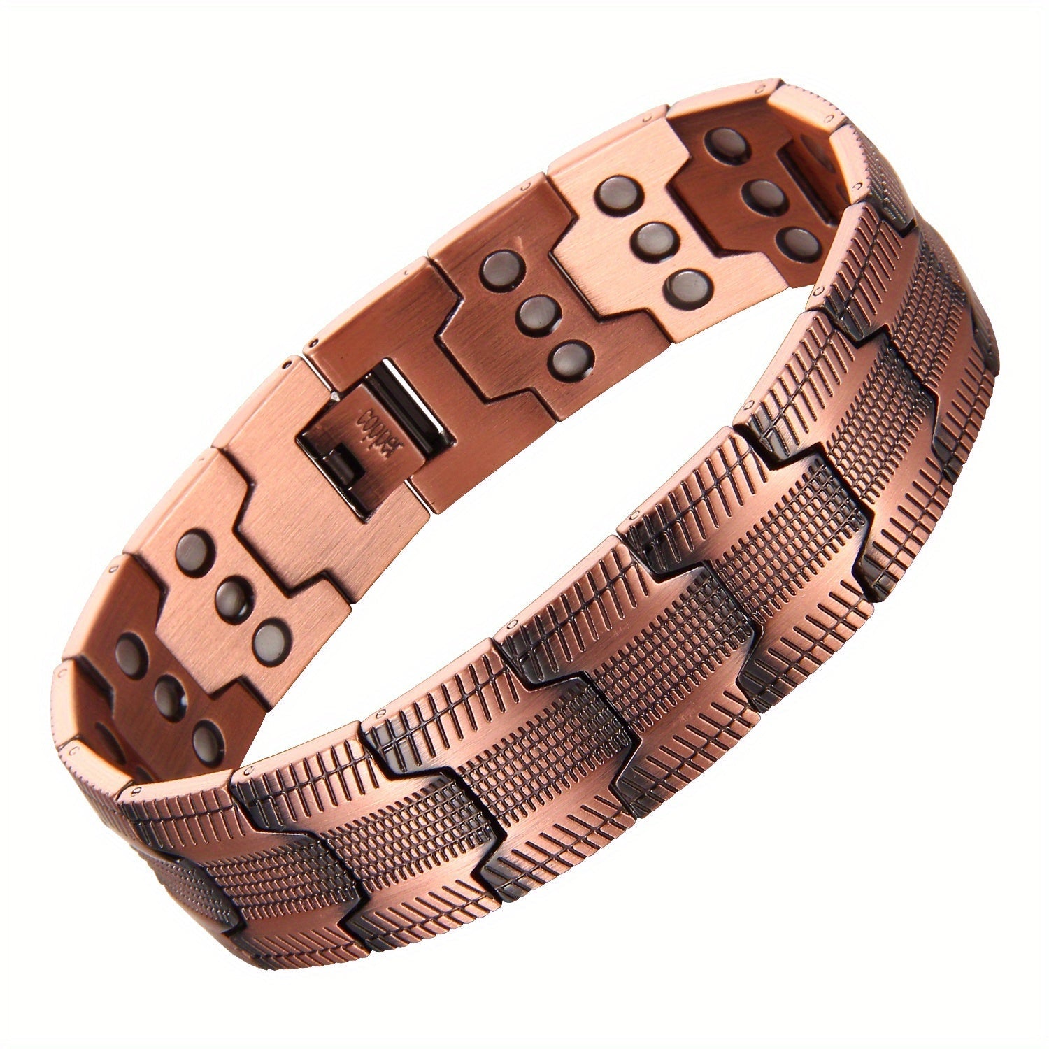 NNETM 3X Strong Copper Magnetic Bracelet for Men  – Pure 99.9% Solid Copper-1