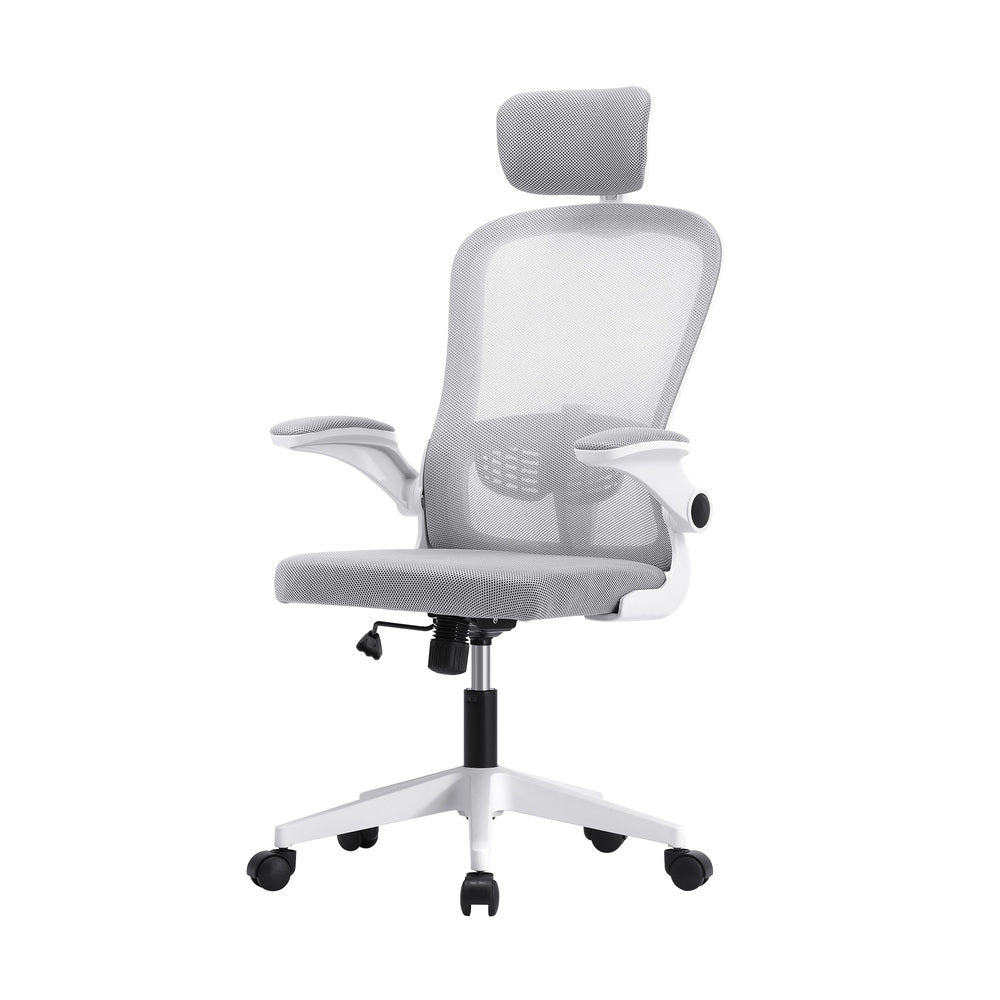 NNEED Office Chair with Mesh Fabric Seat White-0