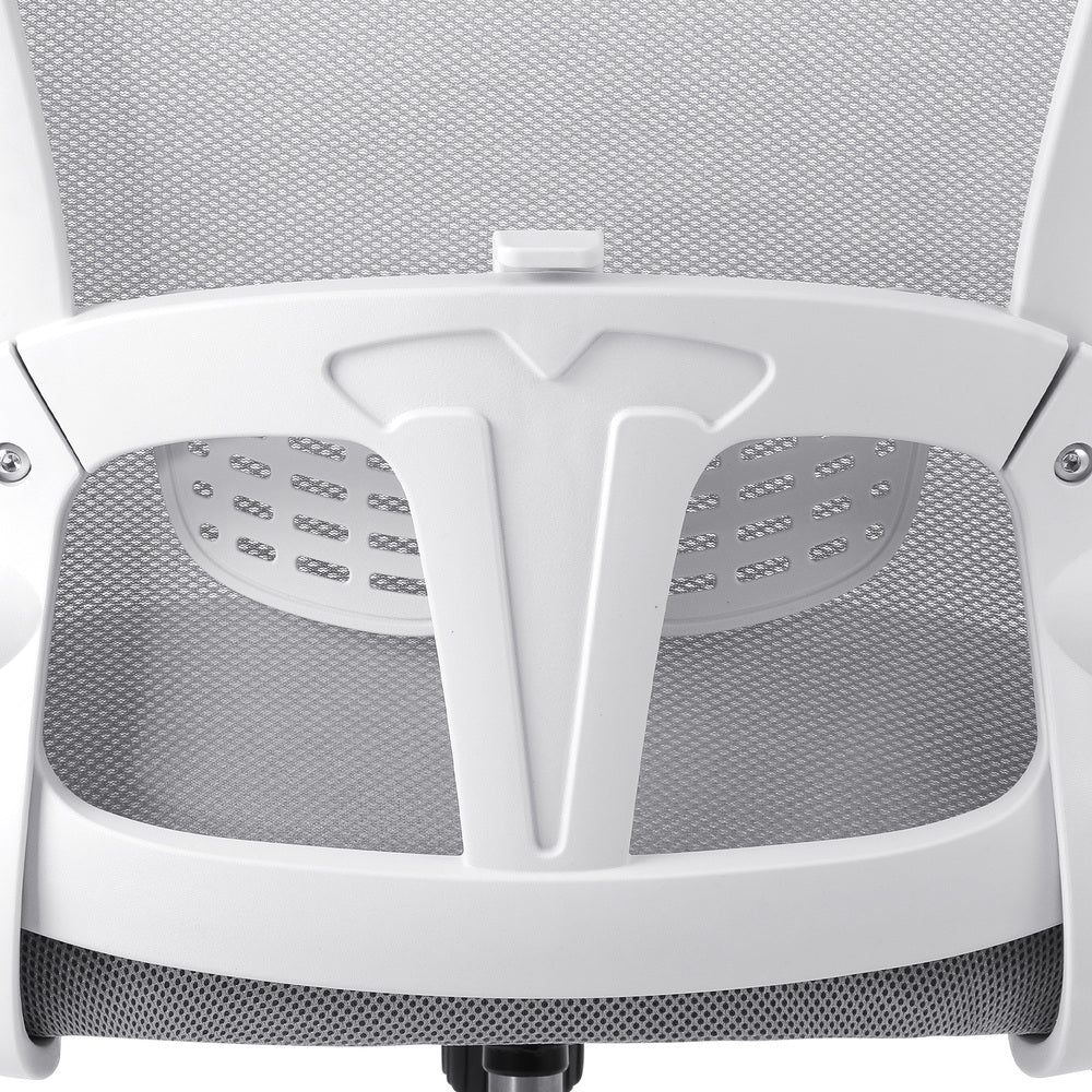 NNEED Office Chair with Mesh Fabric Seat White-2