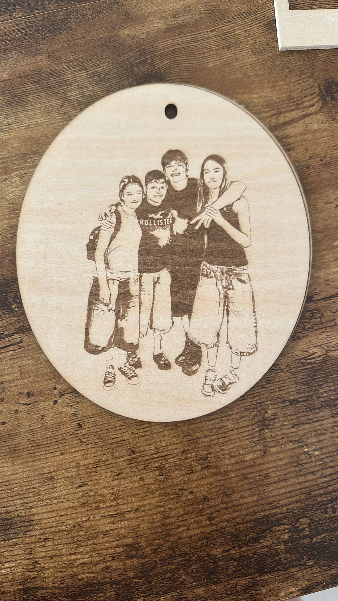 Ovale in legno personalizzato