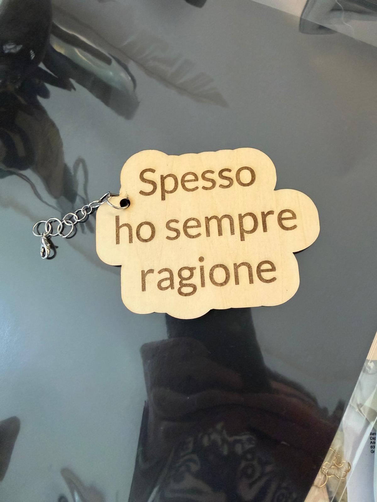 Portachiavi con frase spiritosa