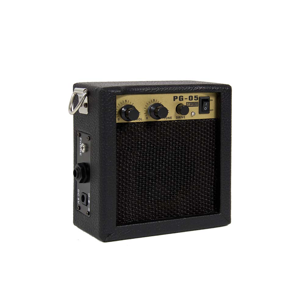 Elektromos gitár szett kezdőknek, ajándék erősítővel-fekete
