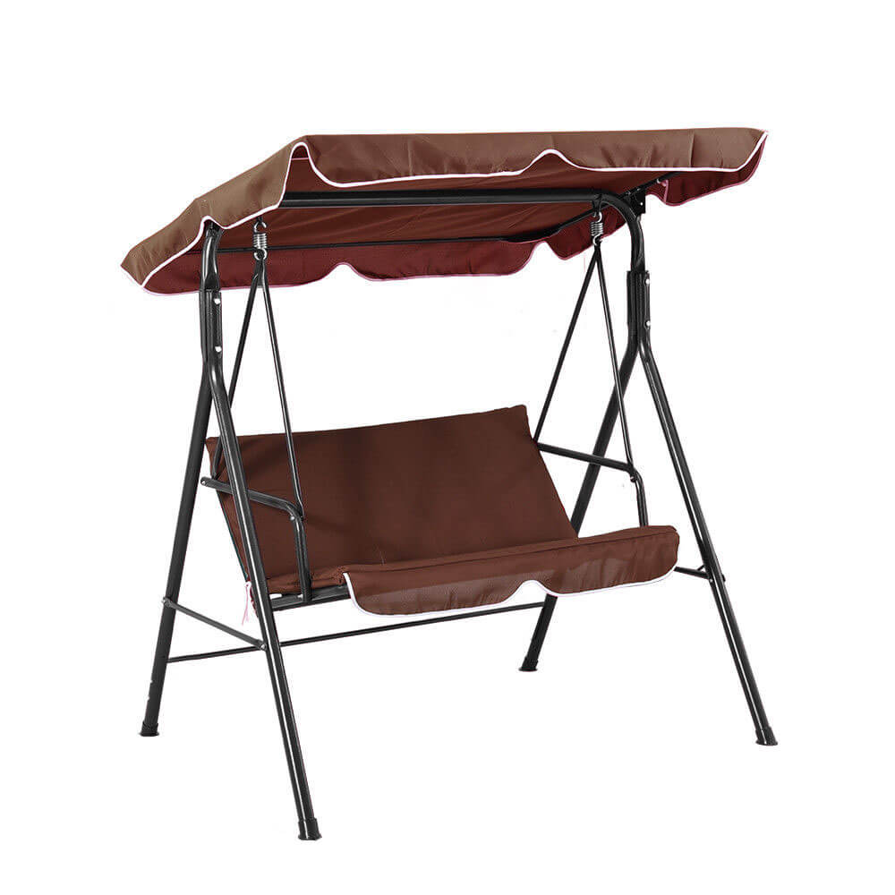 Garden swing bed available in brown